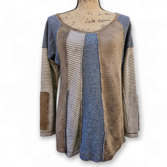 People Like Frank Long Sleeve Tee With Zipper Detail, Size S - Picture 2 of 9